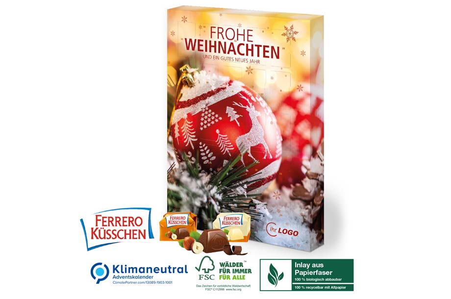 Ferrero Küsschen Adventskalender, Klimaneutral, FSC®